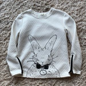Quilted Alice in Wonderland themed sweater